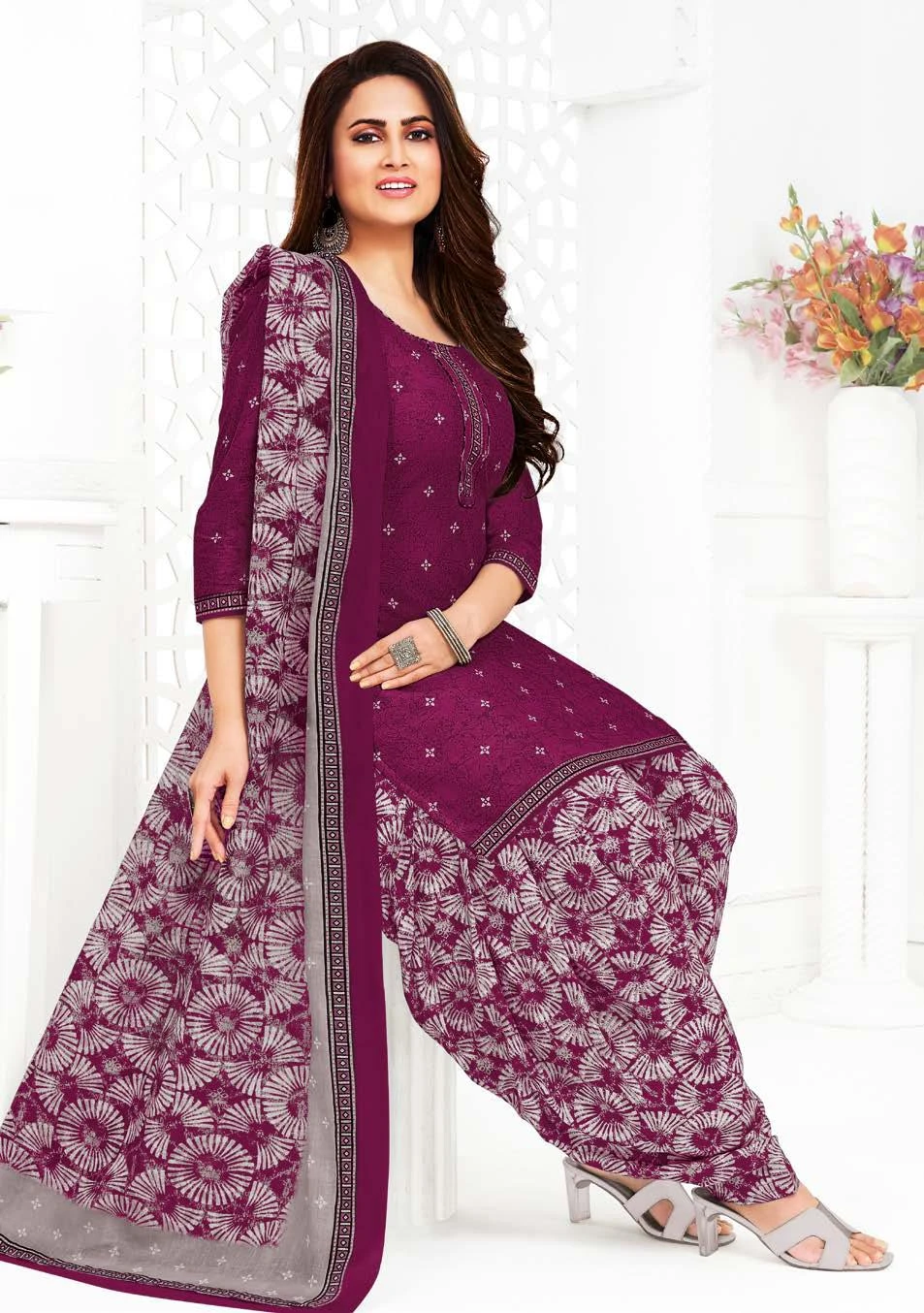 Ganpati Vaishali Vol 8 Pure Cotton Wholesale Salwar Suit Catalog — Wholesale Salwar Suits, Ganpati wholesale from Surat — view 12